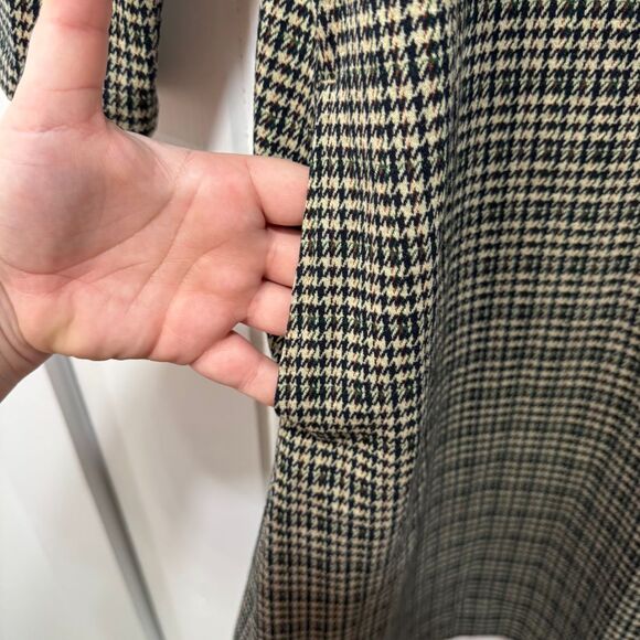 J Mclaughlin Makayla Dress XS Houndstooth Jacquard 3/4 Sleeve Collar 1/2 Zip NWT - Picture 5 of 7